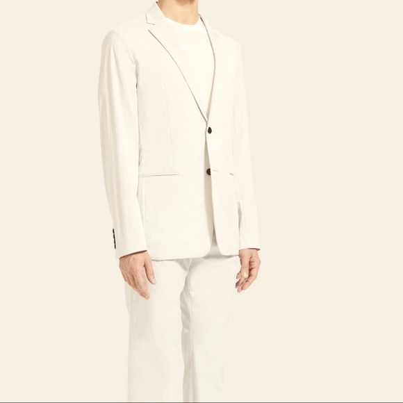 Theory Man single breasted unlined cotton blend blazer sz 44 in EUC - Picture 1 of 8